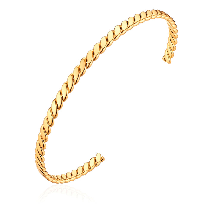 Armreif gold gedreht