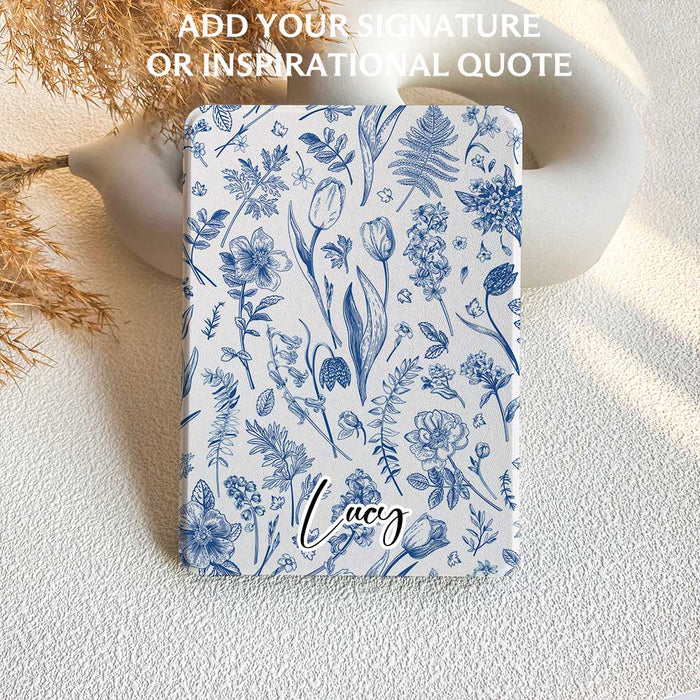 Azure Botanics | Kindle Case - IMCASE