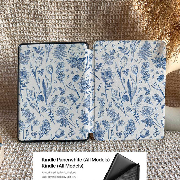 Azure Botanics | Kindle Case - IMCASE