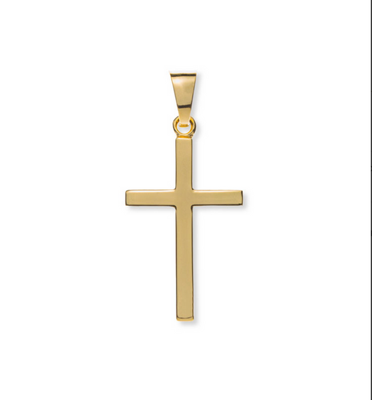 Balkenkreuz Gelbgold 375/9K poliert - AKR8001