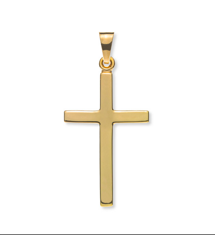 Balkenkreuz Gelbgold 375/9K poliert - AKR8002