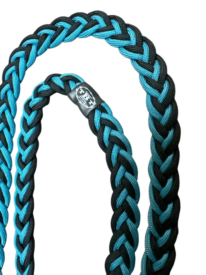 Barrel reins with adjustable grip knots variety of lengths 1/2" - Tiffanys Braided Tack LLC