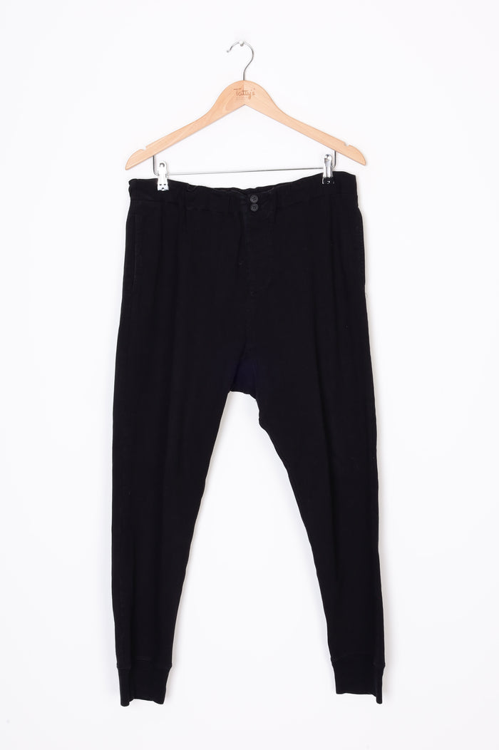 Bassike Mens Black Pants Size L
