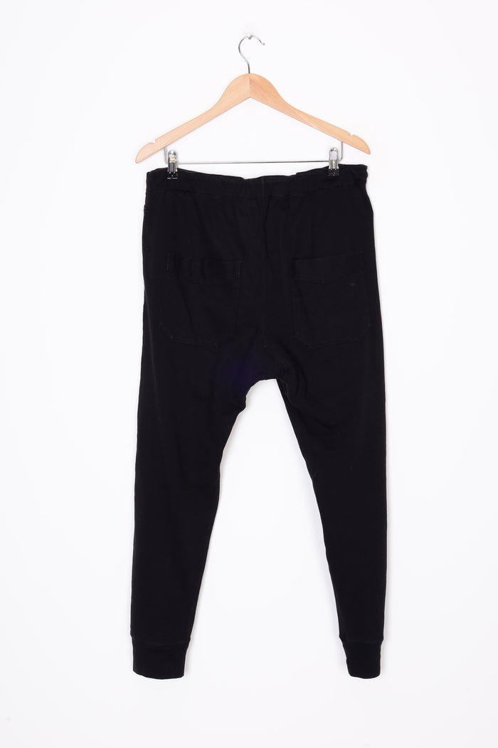 Bassike Mens Black Pants Size L