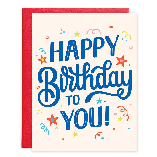 GINA B DESIGNS Birthday Greeting Card - Birthday Confetti