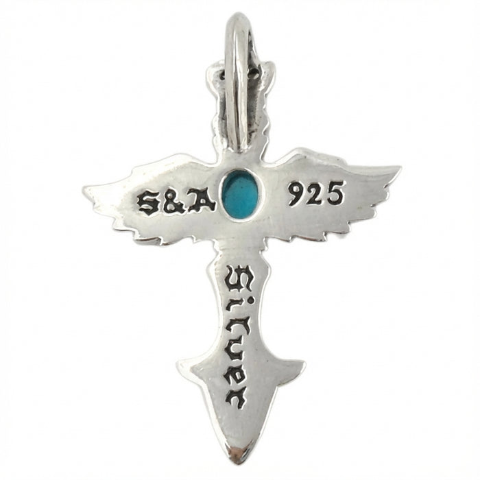 Back view of pendant showing .925 authenticity stamp and S&A logo