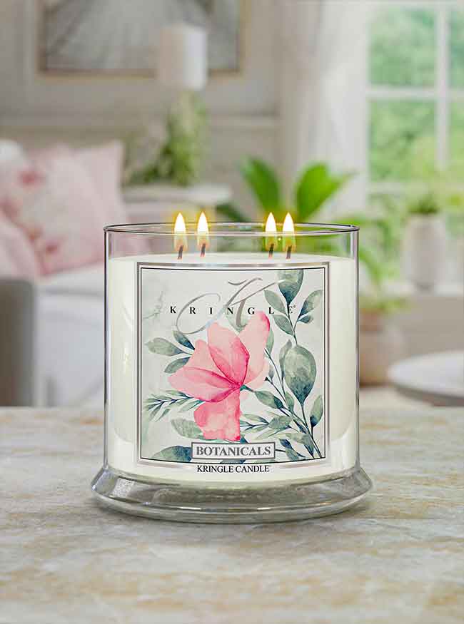 Botanicals Scented 4-wick Lit Candle - Kringle Candle Store