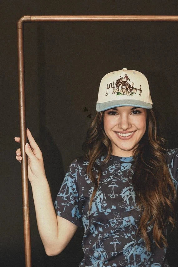Bronc Rider Embroidered Trucker Hat