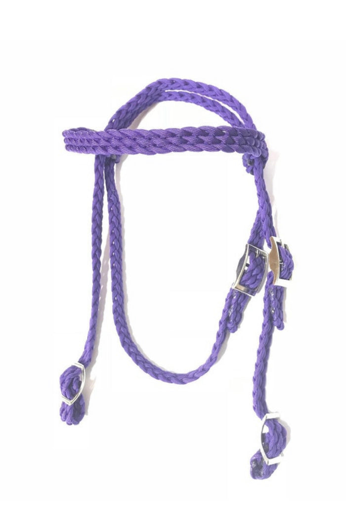 Browband Headstall small pony to draft horse size. - Tiffanys Braided Tack LLC