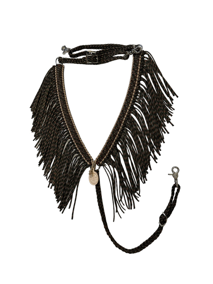 Camo fringe breast collar all sizes - Tiffanys Braided Tack LLC