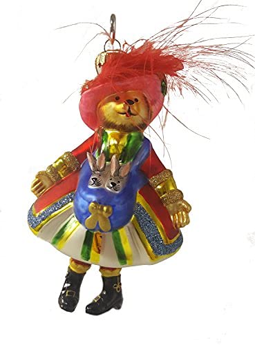 Christmas By Krebs Blown Glass  Collectible Tree Ornaments  (6" Puss in Boots)