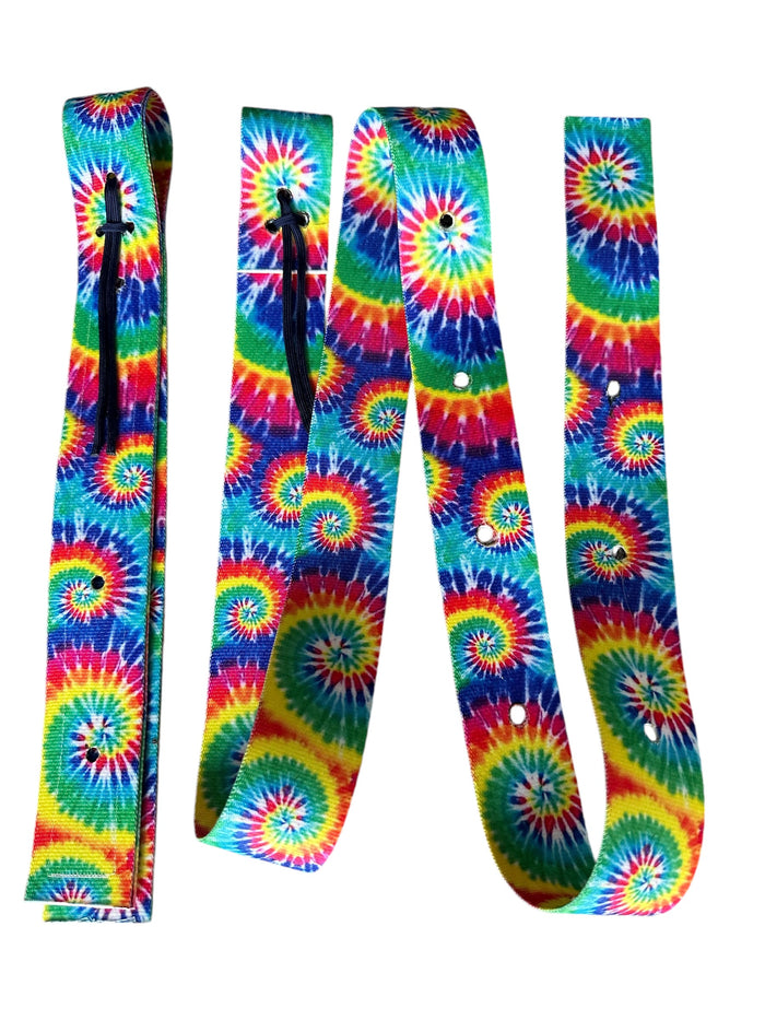 Cinch Strap Set Tie dye. - Tiffanys Braided Tack LLC