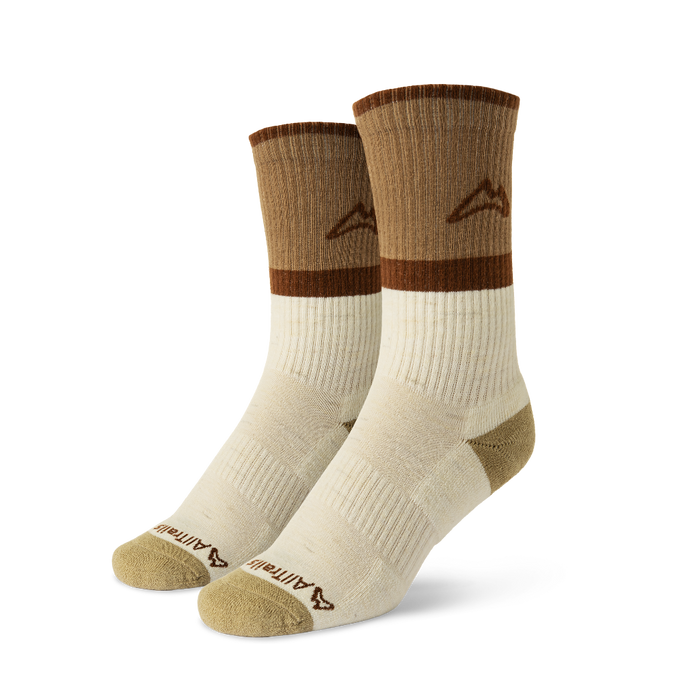 Classic Crew Trail Sock - Acorn Socks Custom Sock Lab S/M