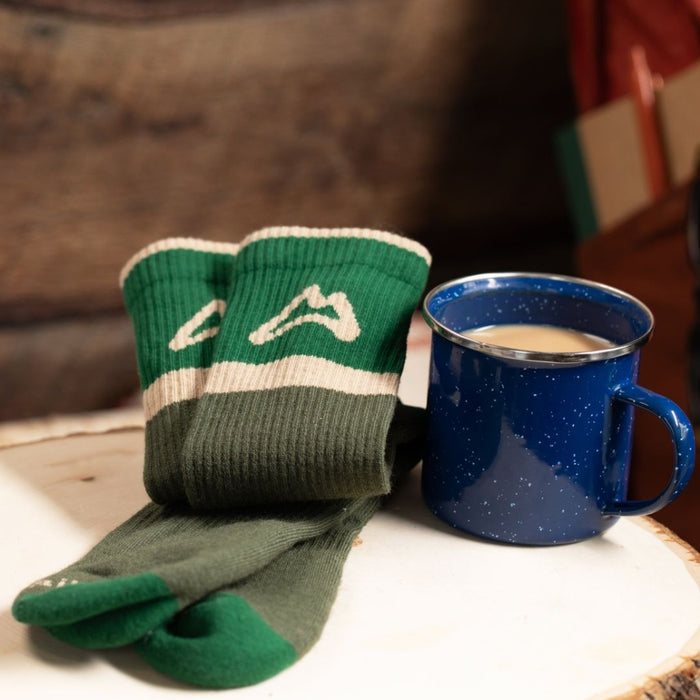 Classic Crew Trail Sock - Forest Socks Custom Sock Lab