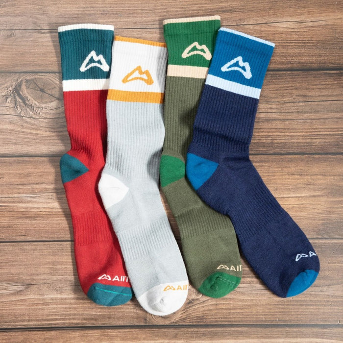 Classic Crew Trail Sock - Forest Socks Custom Sock Lab