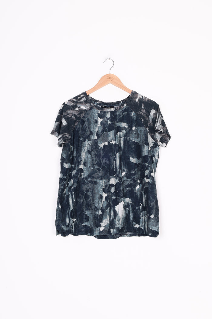 claud maus Womens Blue Top Size 6