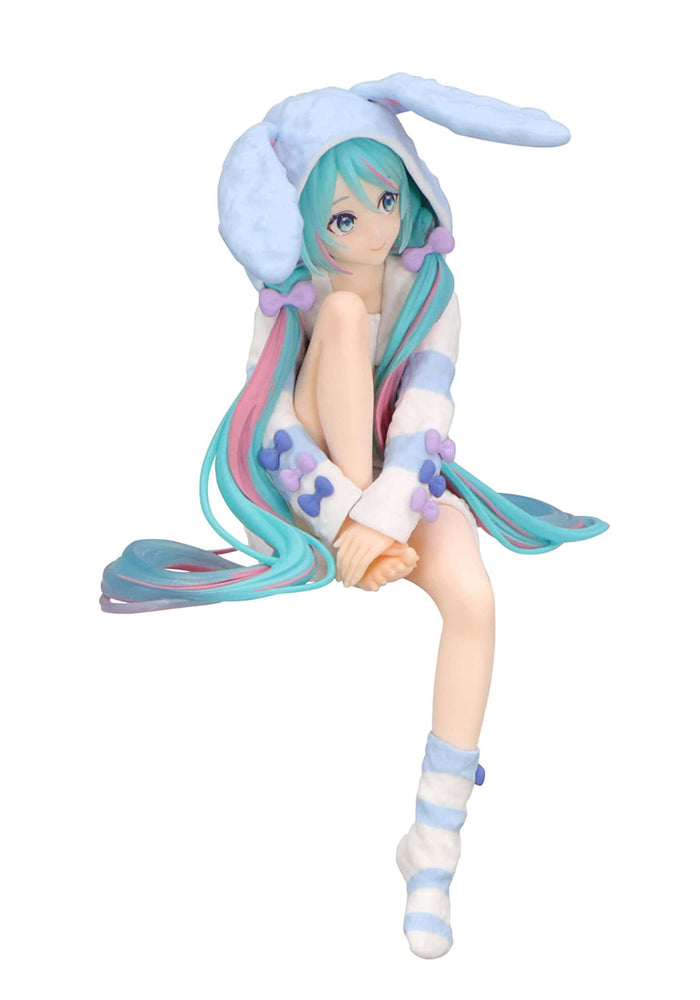 Clever Idiots Inc. Hatsune Miku - Noodle Stopper (Rabbit Ear Hood Pajama Blue Color ver.) Figure