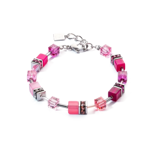 Coeur de Lion GeoCUBE® Iconic Armband Viva Magenta - 2838/30-0422