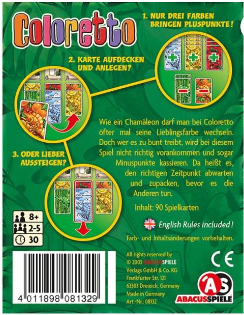 Coloretto - Phase 10 Alternative für Familien
