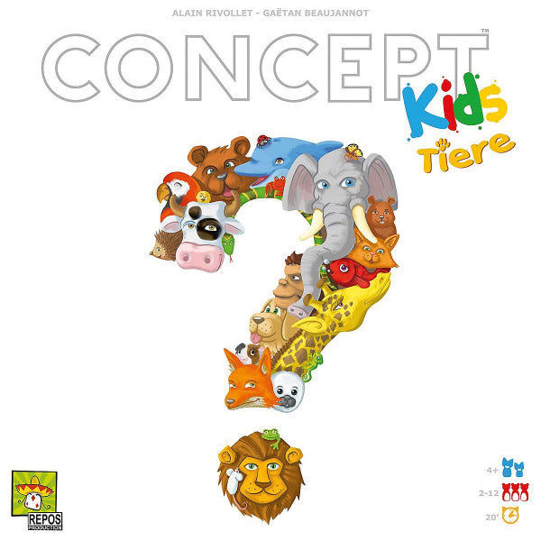 Concept Kids: Tiere - Tierisches Wissens-Partyspiel für Kinder ab 4 Jahre