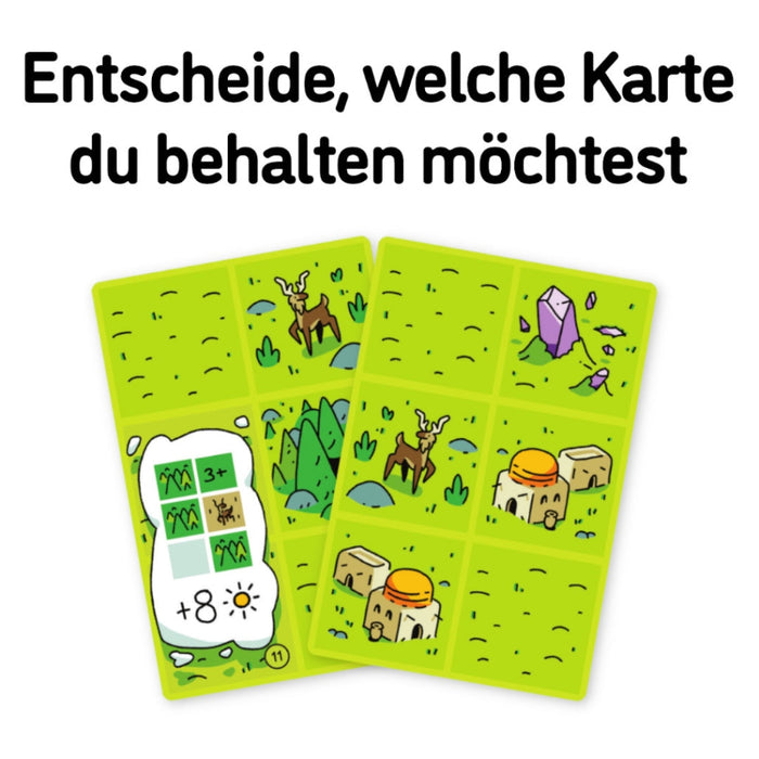Confusing Lands - Kartenlege- und Puzzlespiel für für 1 und 2 Spieler