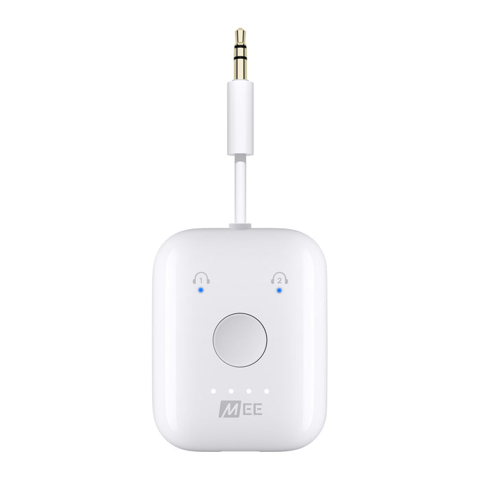 White Connect Air In-Flight Bluetooth Wireless Audio Travel Adapter for Bluetooth headphones and earphones