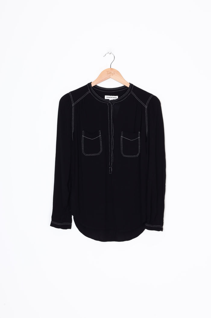 Country Road Womens Black Top Size S