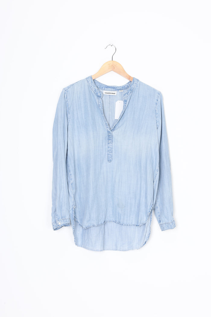 country road Womens Blue Blouse Size M