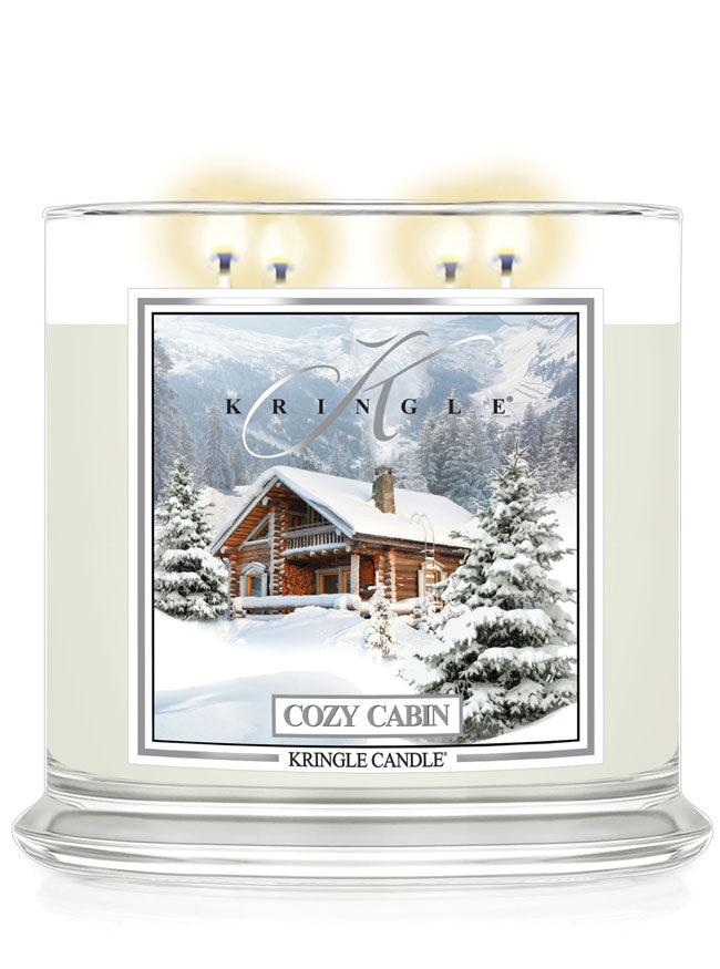 Cozy Cabin Scented 4-wick Candle Jar