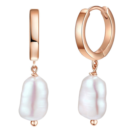 Creolen mit Perlen roségold