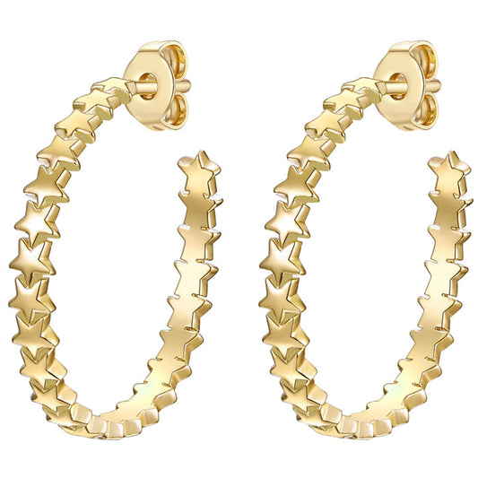 Creolen STERNE gelbgold