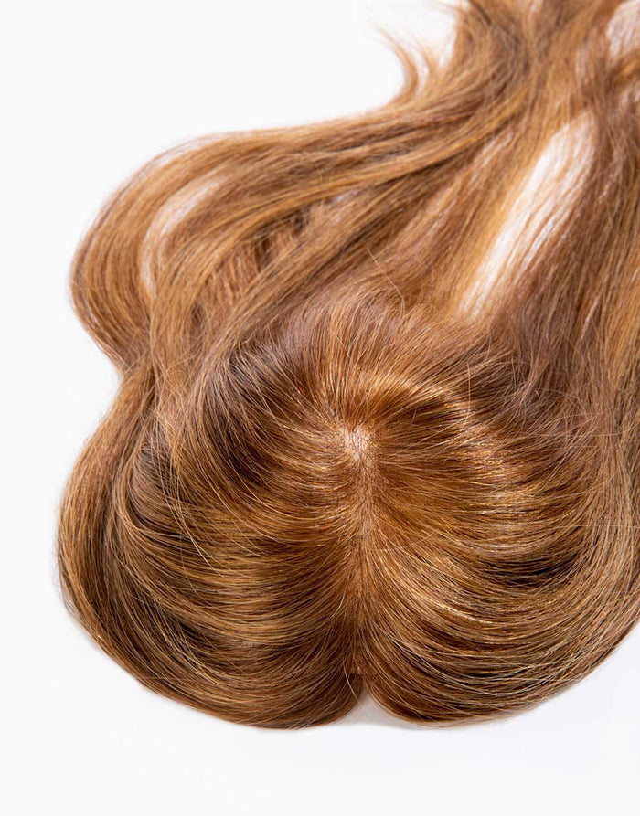 crown top clip-in extension in red