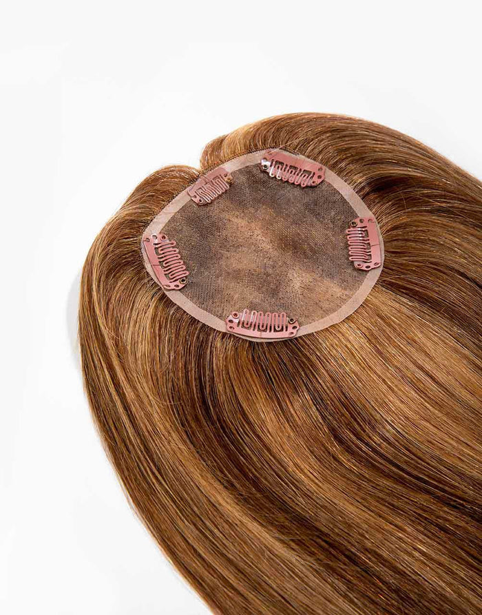 crown top clip-in extension in red