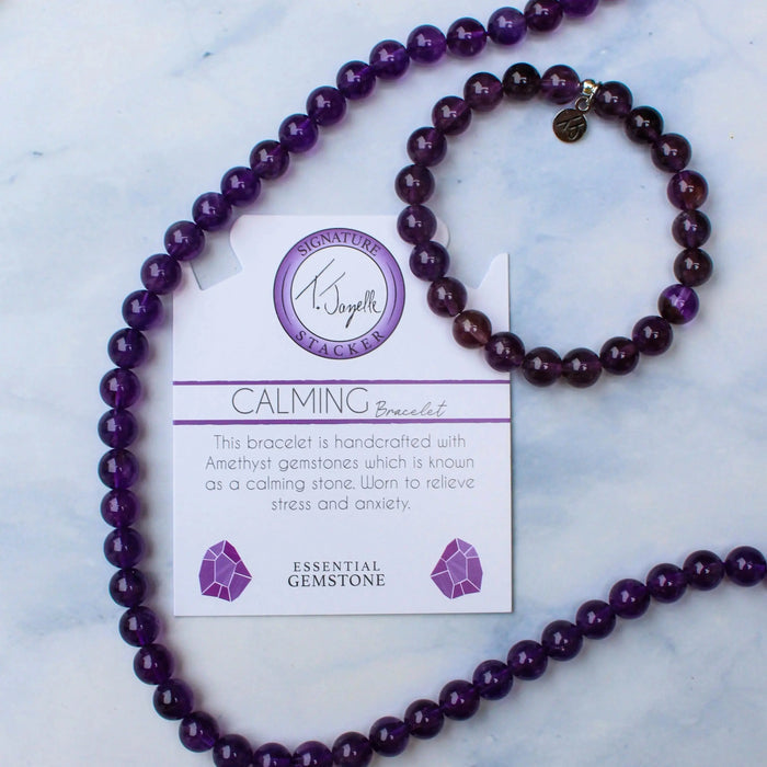 Defining Bracelet- Calming Bracelet with Amethyst Gemstones