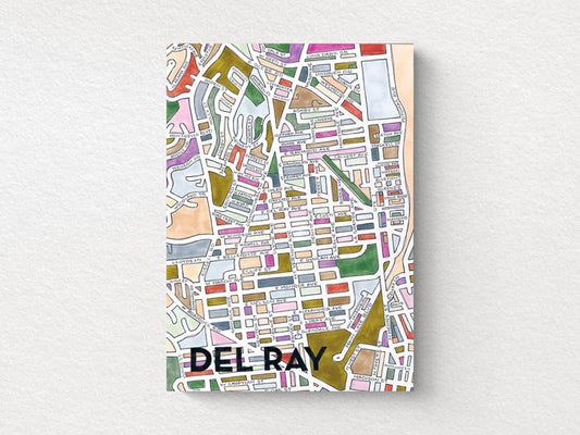 Del Ray Art Map Greeting Card