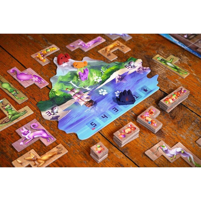 Die Insel der Katzen - Wunderbares Plättchenlegespiel für die ganze Familie