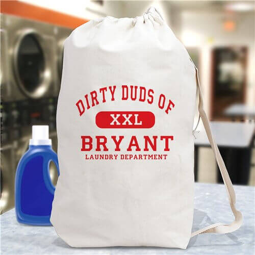 Dirty Duds Laundry Department Personalized Laundry Bag