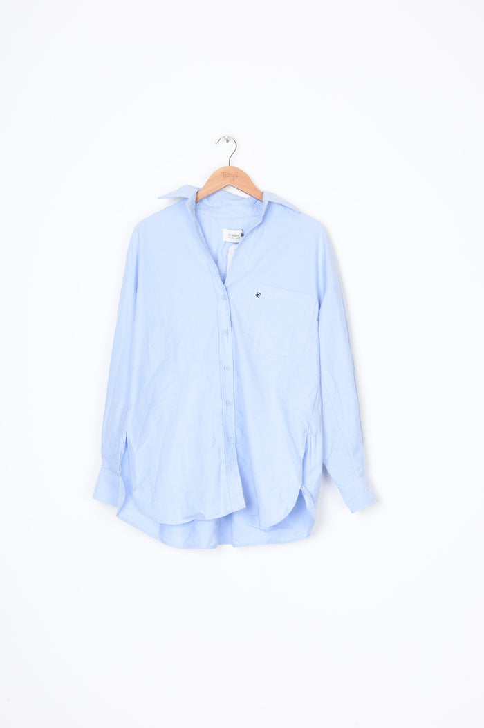 Dissh Womens Blue Shirt Size 4