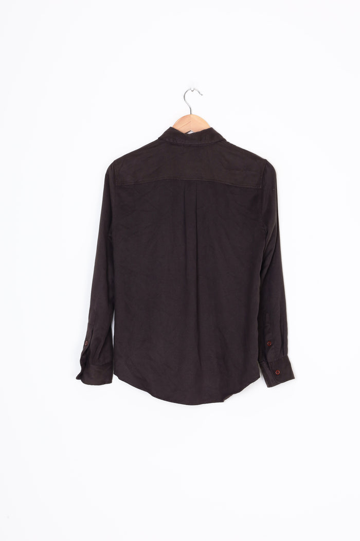 DKNY Womens Khaki Shirt Size 2