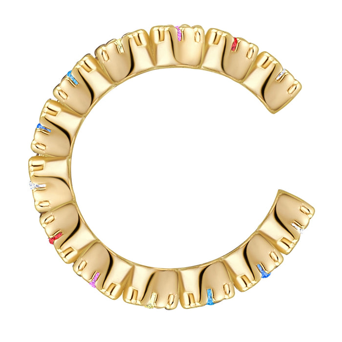 Ear cuff Zirkonia bunt