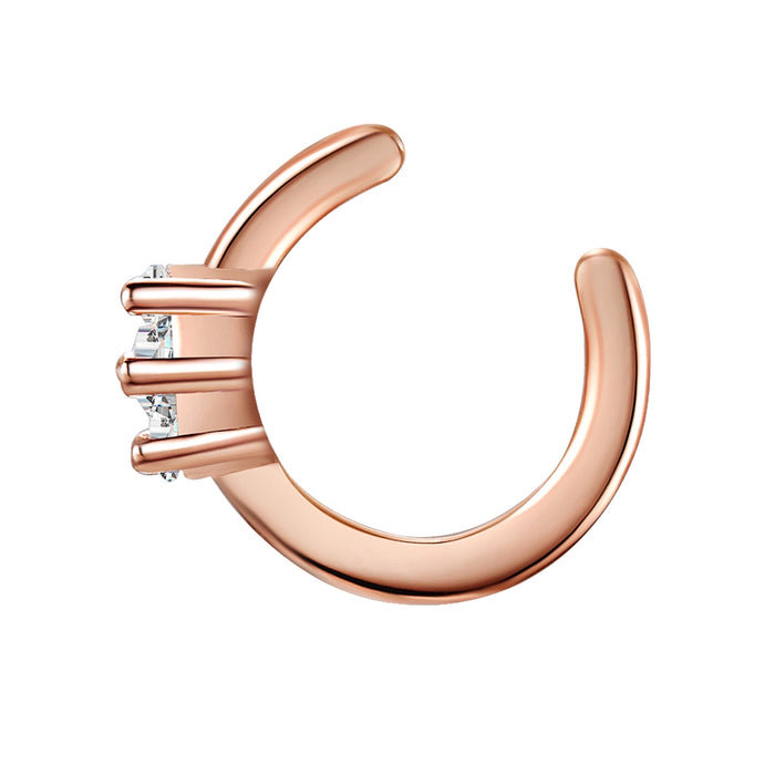Earcuff Zirkonia roségold
