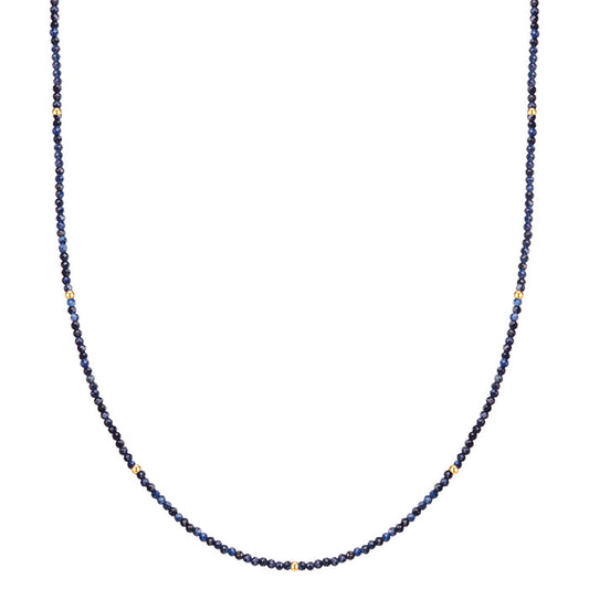 Edelstein-Halskette Saphir blau