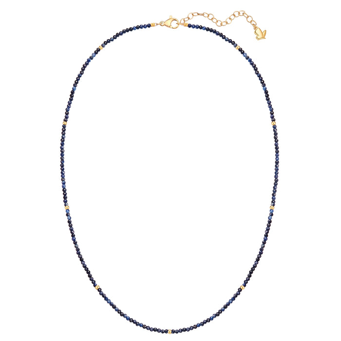 Edelstein-Halskette Saphir blau