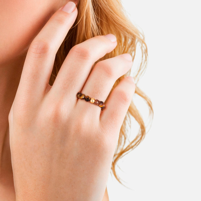 Edelstein-Ring Tigerauge