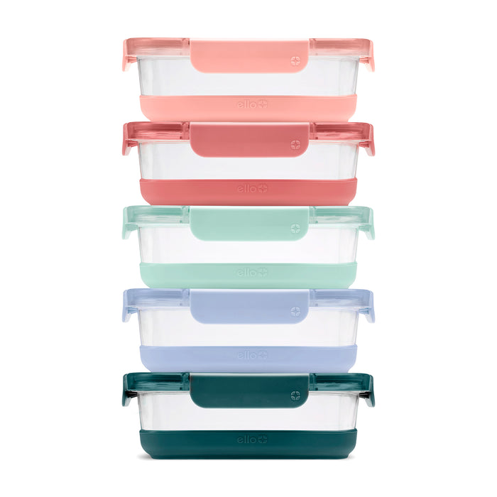 Ello Duraglass Refresh™ Meal Prep Containers, Set of 5