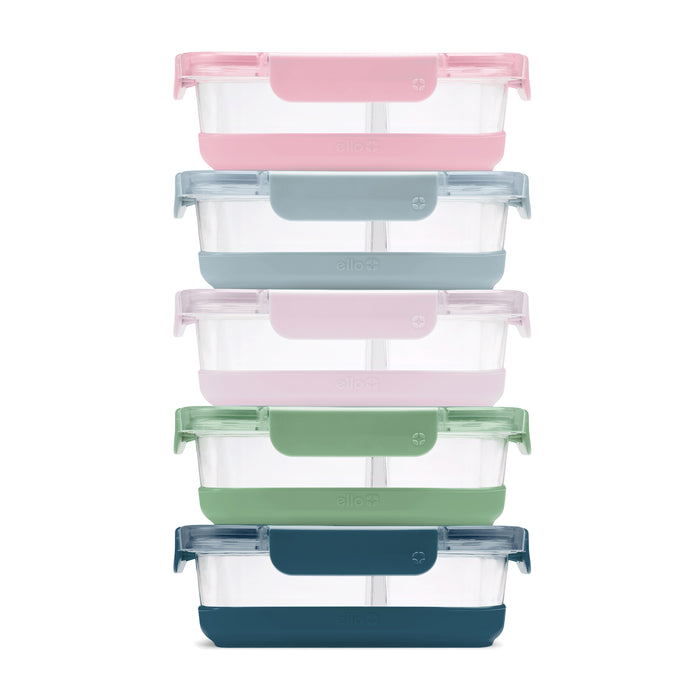 Ello Duraglass Refresh™ Meal Prep Containers, Set of 5