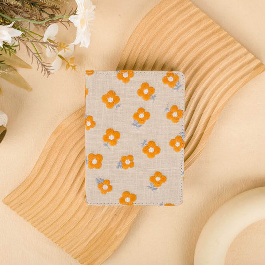 Embroidered Yellow Flora Kindle Case