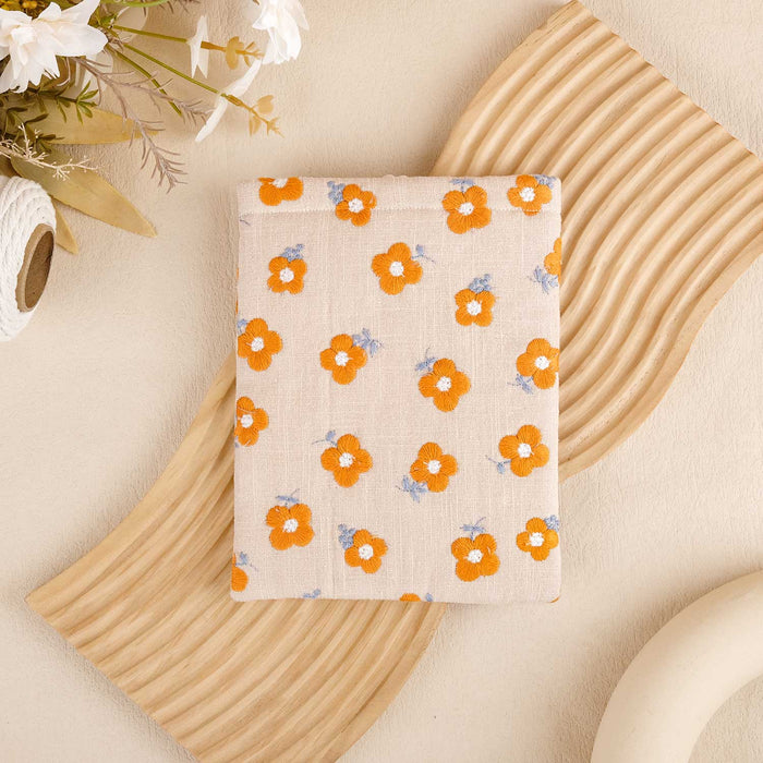 Embroidery Floral Book Sleeve - F