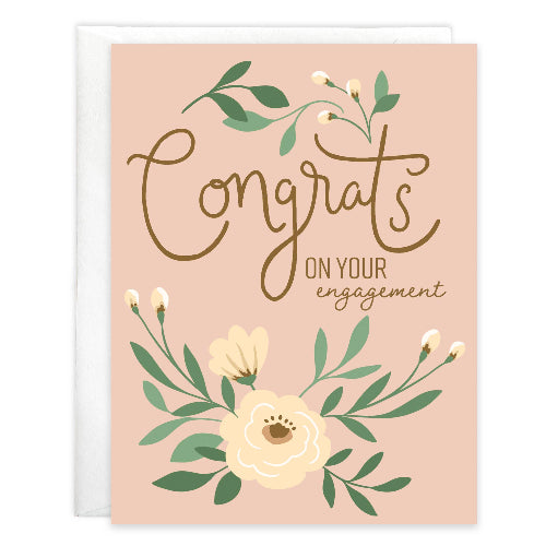 GINA B DESIGNS Wedding Greeting Card - Engagement Congrats