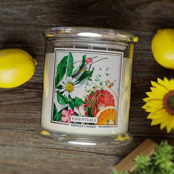 Essentials Floral & Citrus Scented 4-wick Candle